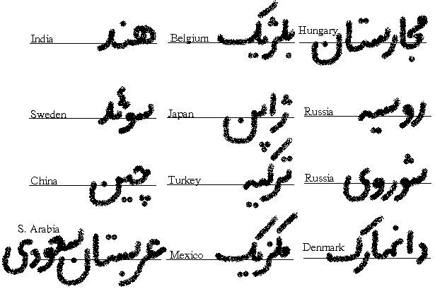 persian letters